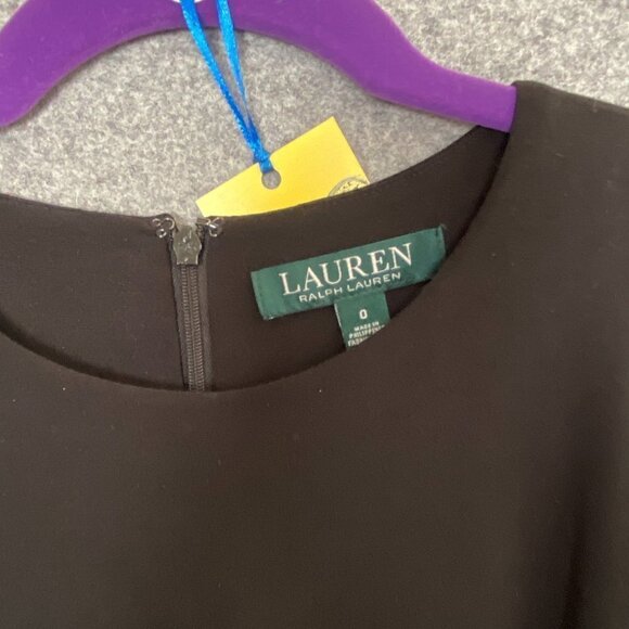 40. Ralph Lauren Solid Black Pants Jumpsuit Size 0 - Picture 2 of 5